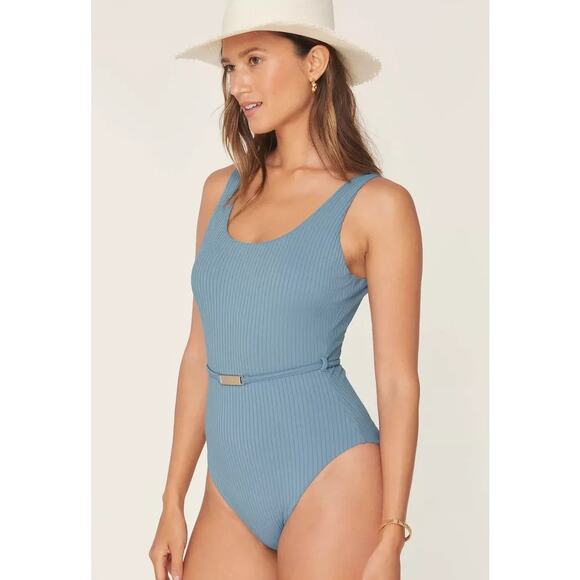 Andie Swim the Molokai Ribbed One Piece in Blue XS Tall NWT - Picture 6 of 6